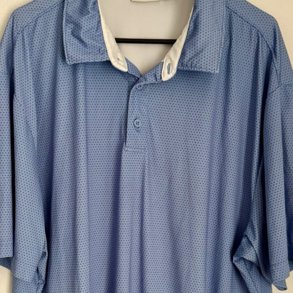 Rory Whelan Golf Men's XXL Performance Golf Polo Shirt Blue